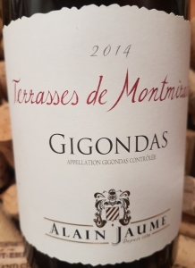 Vignobles Alain Jaume, Gigondas AOP Cuvée Terrasses de Montmirail 2014