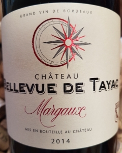 Château Bellevue de Tayac Margaux AOP 2014 Cru Bourgeois