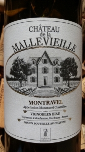 Château de la Mallevieille, Montravel Blanc Sec AOP 2014